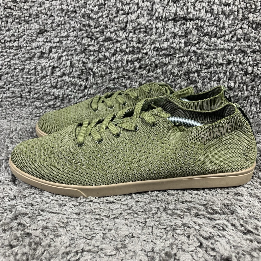 Suavs Zilker Men's 14 Lightweight Shoes Sneakers Olive Green Comfort